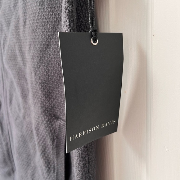 NWT Harrison Davis Men’s Knit Full-Zip Sweater Vest M Charcoal Grey - Picture 7 of 11